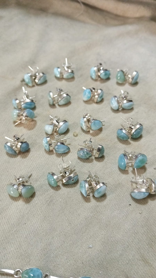 Larimar Ear Rings